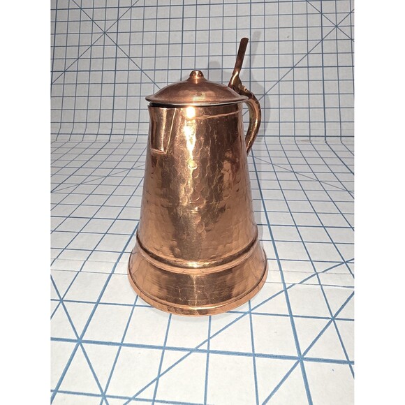 Hammered Copper Mug, Albanian Collectible #254, Vintage, Late 1980s - Picture 11 of 12